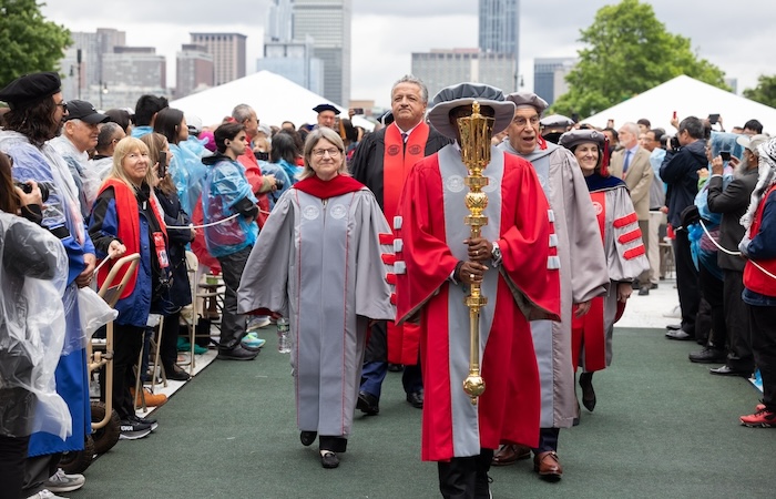 Image of the start of the procession