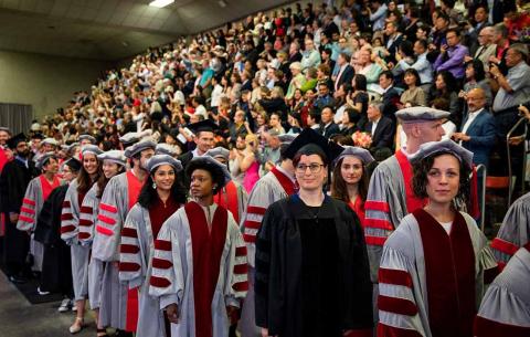 Doctoral Candidates in procession