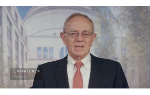 Still image of President Rafael Reif